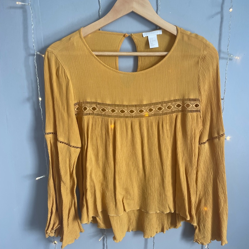 Mustard Yellow Women's Top